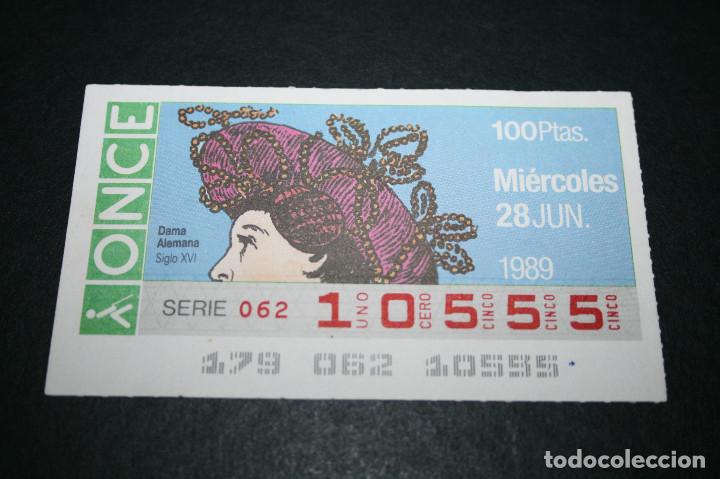 Coupon ONCE: CUP&Oacute;N ONCE - 28-JUNIO-1989 - DAMA ALEMANA S. XVI