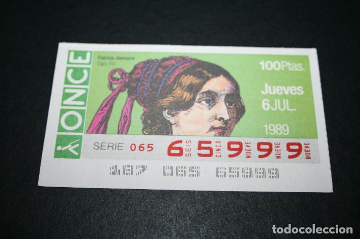 Coupon ONCE: CUP&Oacute;N ONCE - 6-JULIO-1989 - PATRICIA ALEMANA S. XVI