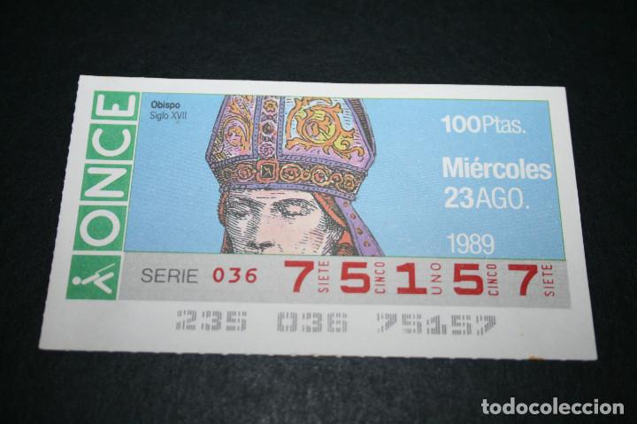 ONCE Coupons: CUP&Oacute;N ONCE - 23-AGOSTO-1989 - OBISPO S. XVII