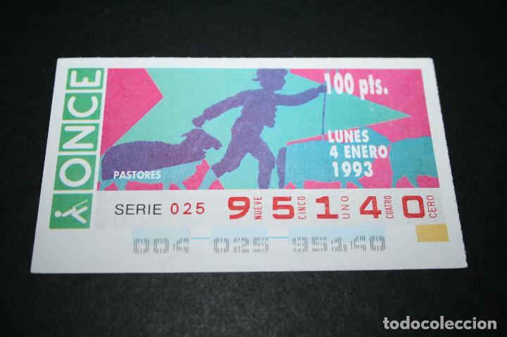 Cupones ONCE: CUP&Oacute;N ONCE - 4-ENERO-1993 - PASTORES - Foto 1