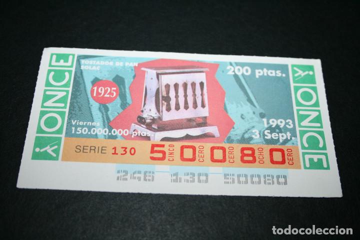 ONCE Coupons: CUP&Oacute;N ONCE - 3-SEPTIEMBRE-1993 - TOSTADOR DE PAN SOLAC