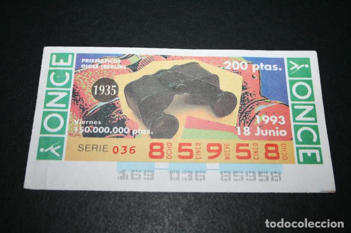 Cupones ONCE: CUP&Oacute;N ONCE - 18-JUNIO-1993 - PRISM&Aacute;TICOS OIGEE BERLIN - Foto 1