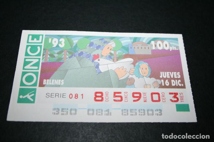ONCE Coupons: CUP&Oacute;N ONCE - 16-DICIEMBRE-1993 - BELENES