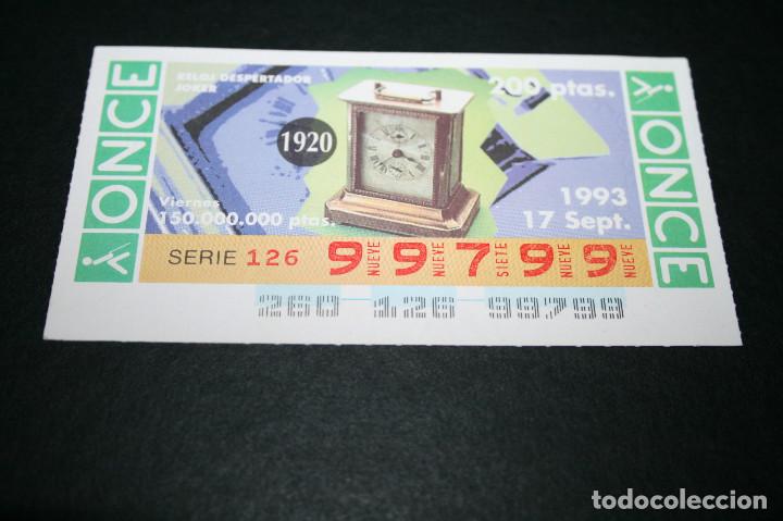 ONCE Coupons: CUP&Oacute;N ONCE - 17-SEPTIEMBRE-1993 - RELOJ DESPERTADOR JOKER
