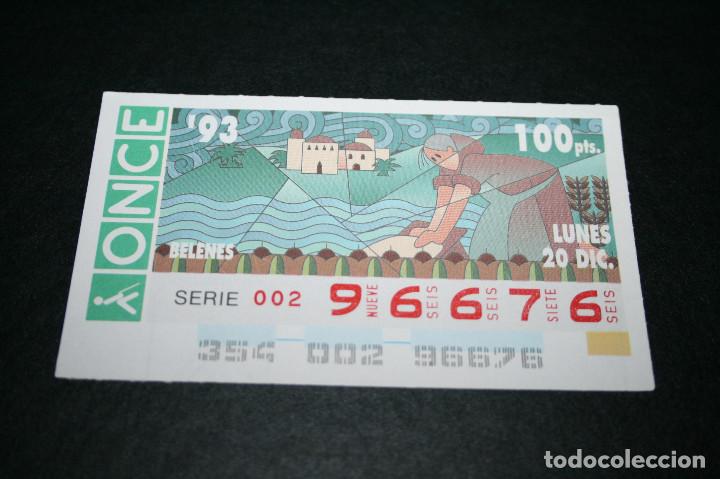 Bilhetes ONCE: CUP&Oacute;N ONCE - 20-DICIEMBRE-1993 - BELENES