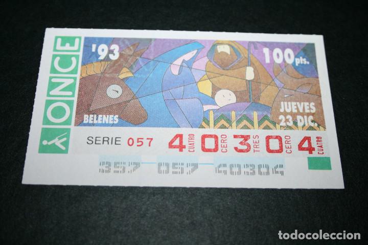 ONCE Coupons: CUP&Oacute;N ONCE - 23-DICIEMBRE-1993 - BELENES