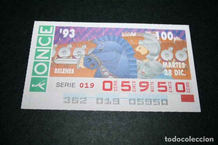 Bilhetes ONCE: CUP&Oacute;N ONCE - 28-DICIEMBRE-1993 - BELENES