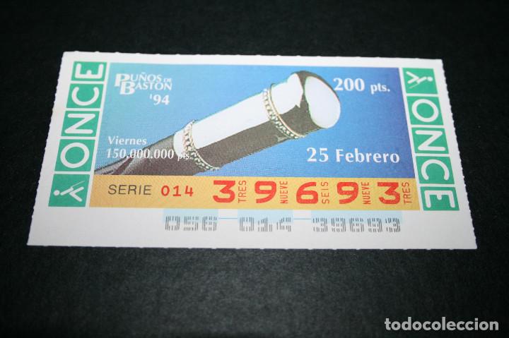 Bilhetes ONCE: CUP&Oacute;N ONCE - 25-FEBRERO-1994 - PU&Ntilde;OS DE BAST&Oacute;N