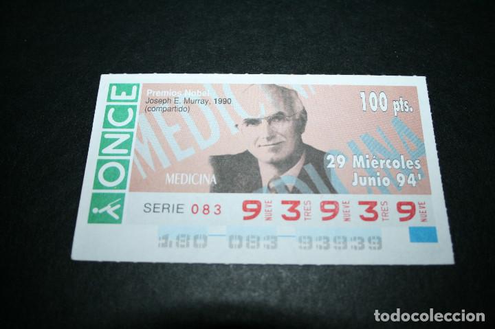 Cupones ONCE: CUP&Oacute;N ONCE - 29-JUNIO-1994 - PREMIOS NOBEL, JOSEPH E. MURRAY, 1990 - Foto 1
