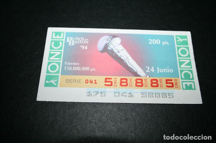 Cupones ONCE: CUP&Oacute;N ONCE - 24-JUNIO-1994 - PU&Ntilde;OS DE BAST&Oacute;N - Foto 1