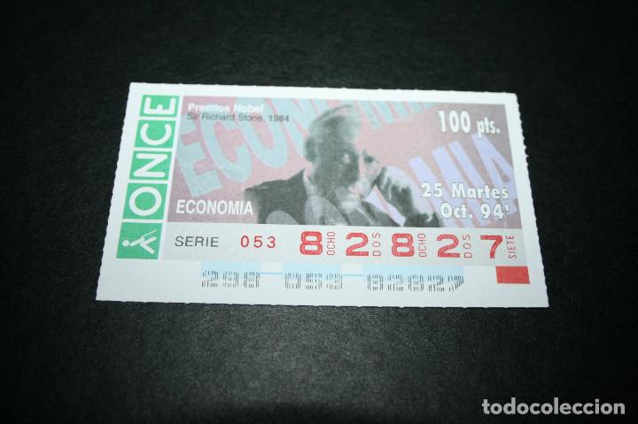 Billets ONCE: CUP&Oacute;N ONCE - 25-OCTUBRE-1994 - PREMIOS NOBEL, SIR RICHARD STONE, 1984