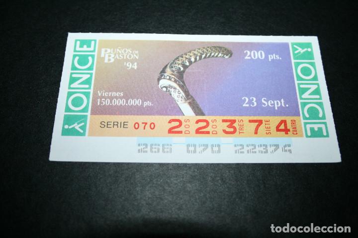 Coupon ONCE: CUP&Oacute;N ONCE - 23-SEPTIEMBRE-1994 - PU&Ntilde;OS DE BAST&Oacute;N