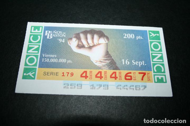 Billets ONCE: CUP&Oacute;N ONCE - 16-SEPTIEMBRE-1994 - PU&Ntilde;OS DE BAST&Oacute;N