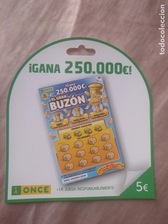 ONCE Coupons: publicidad carton troquelado once extras - RASCA EL GRAN BUZON
