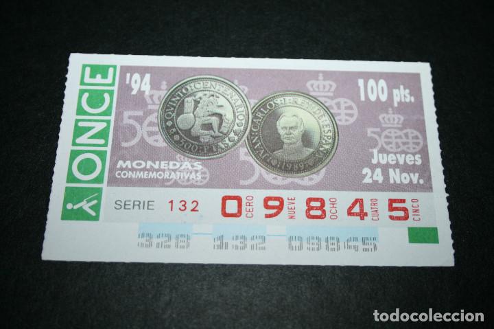 Billets ONCE: CUP&Oacute;N ONCE - 24-NOVIEMBRE-1994 - MONEDAS CONMEMORATIVAS
