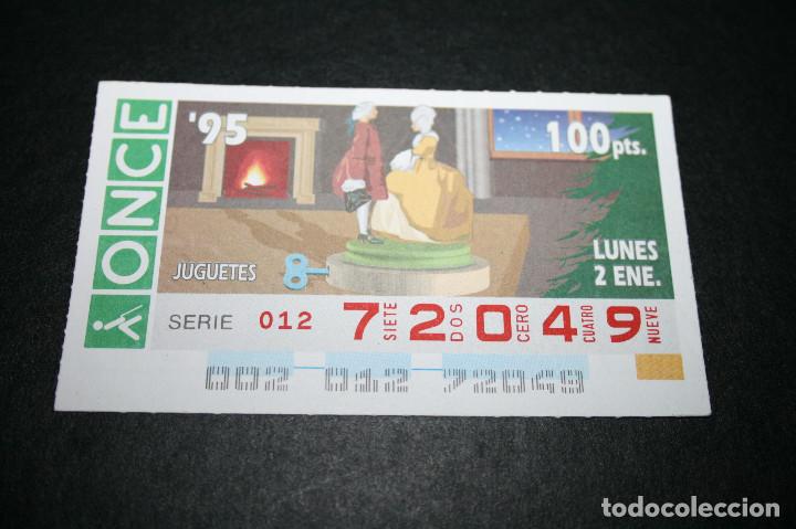 Cupones ONCE: CUP&Oacute;N ONCE - 2-ENERO-1995 - JUGUETES - Foto 1