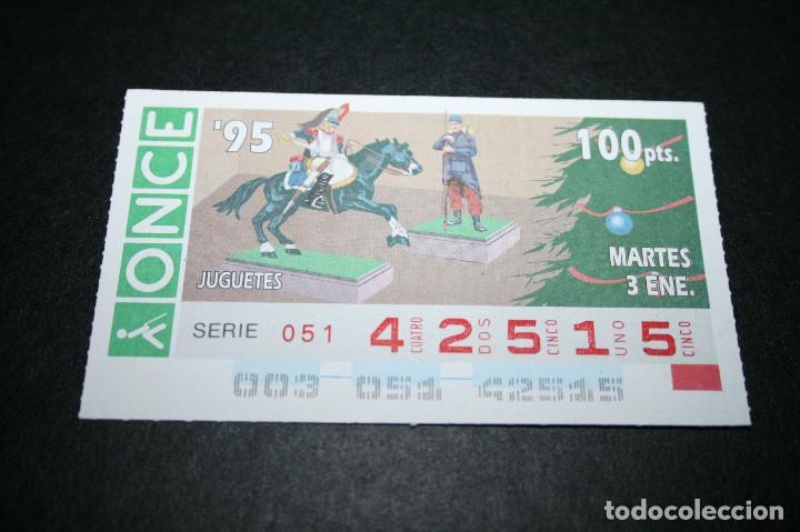 Cupones ONCE: CUP&Oacute;N ONCE - 3-ENERO-1995 - JUGUETES - Foto 1