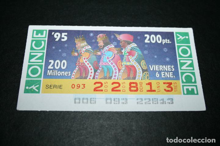 Coupon ONCE: CUP&Oacute;N ONCE - 6-ENERO-1995 - 200 MILLONES