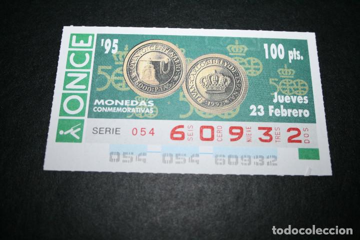 Billets ONCE: CUP&Oacute;N ONCE - 23-FEBRERO-1995 - MONEDAS CONMEMORATIVAS