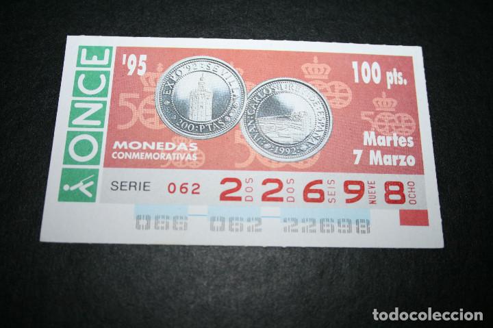 Cupones ONCE: CUP&Oacute;N ONCE - 7-MARZO-1995 - MONEDAS CONMEMORATIVAS - Foto 1
