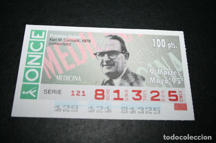 ONCE Coupons: CUP&Oacute;N ONCE - 9-MAYO-1995 - PREMIOS NOBEL, ALAN M. CORMACK, 1979