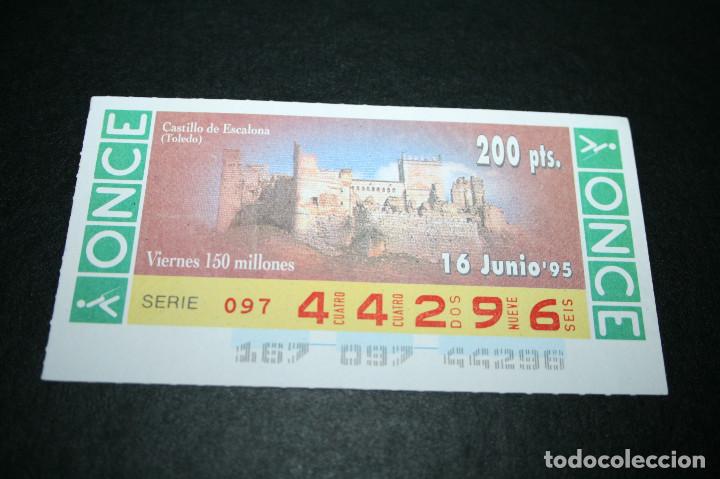 Cupones ONCE: CUP&Oacute;N ONCE - 16-JUNIO-1995 - CASTILLO DE ESCALONA, TOLEDO - Foto 1