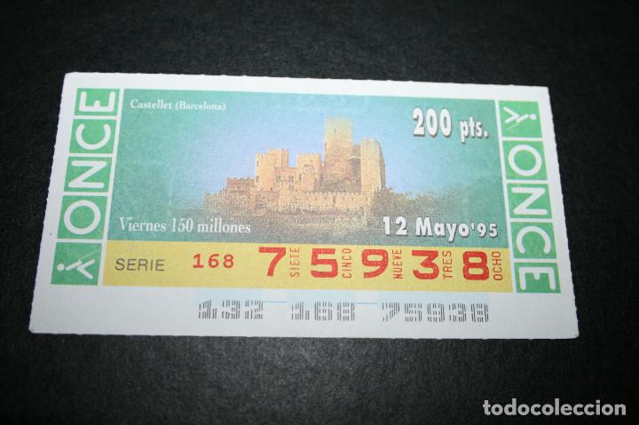 Coupon ONCE: CUP&Oacute;N ONCE - 12-MAYO-1995 - CASTELLET, BARCELONA