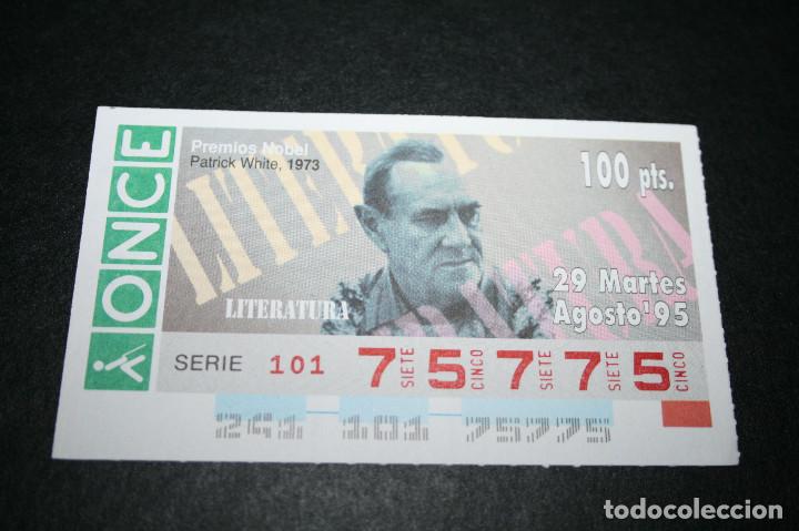 Cupones ONCE: CUP&Oacute;N ONCE - 29-AGOSTO-1995 - PREMIOS NOBEL, PATRICK WHILE, 1973 - Foto 1