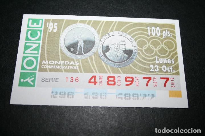 Coupon ONCE: CUP&Oacute;N ONCE - 23-OCTUBRE-1995 - MONEDAS CONMEMORATIVAS