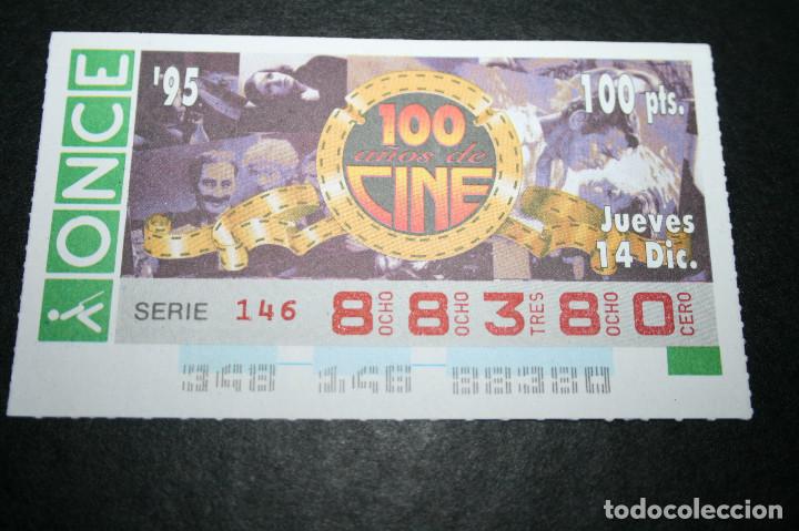 Coupon ONCE: CUP&Oacute;N ONCE - 14-DICIEMBRE-1995 - 100 A&Ntilde;OS DE CINE