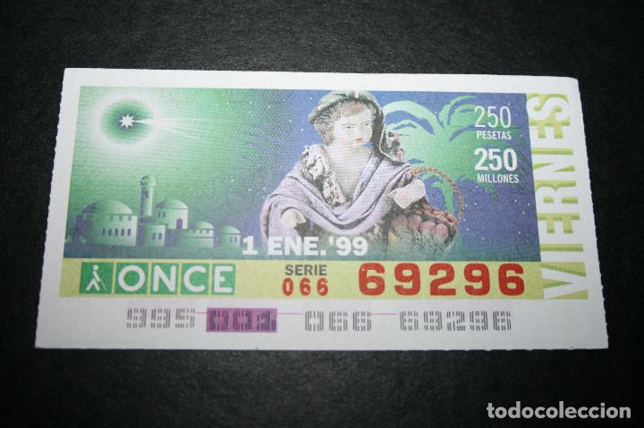 Cupones ONCE: CUP&Oacute;N ONCE - 1-ENERO-1999 - 250 MILLONES - Foto 1