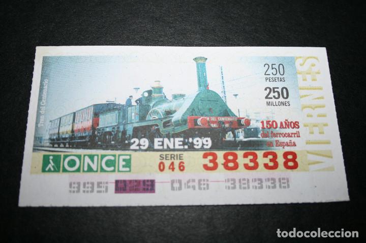 Coupon ONCE: CUP&Oacute;N ONCE - 29-ENERO-1999 - 150 A&Ntilde;OS DEL FERROCARRIL EN ESPA&Ntilde;A, TREN DEL CENTENARIO