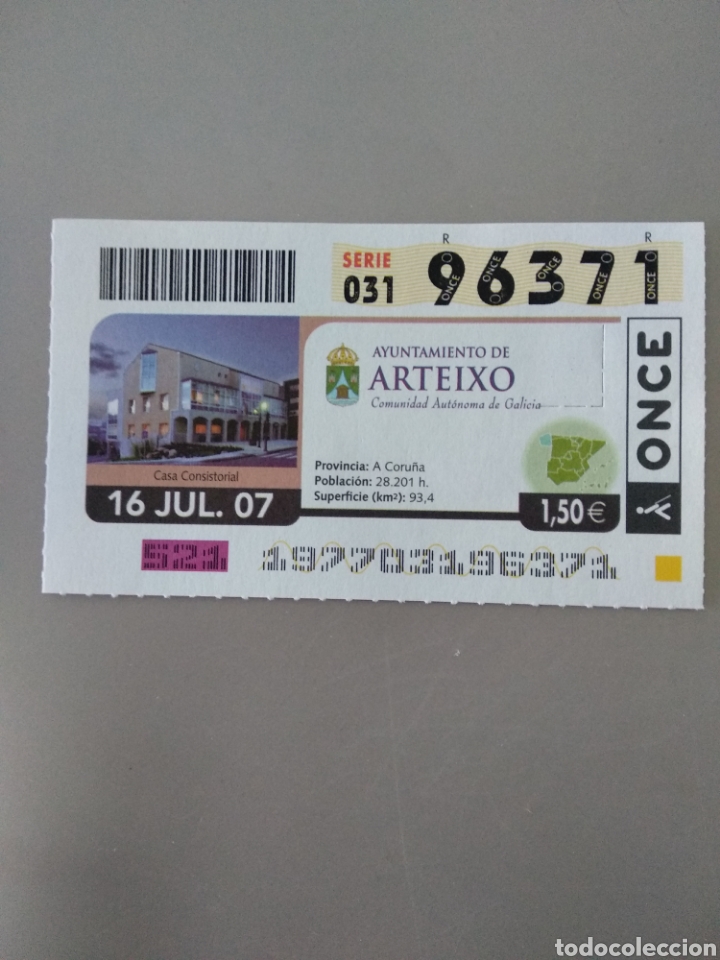 ONCE Coupons: CUP&Oacute;N ONCE - ARTEIXO -