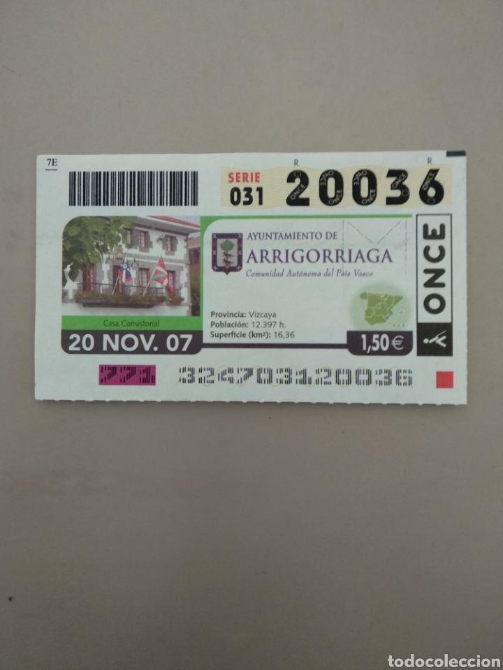 ONCE Coupons: CUP&Oacute;N ONCE - ARRIGORRIAGA -