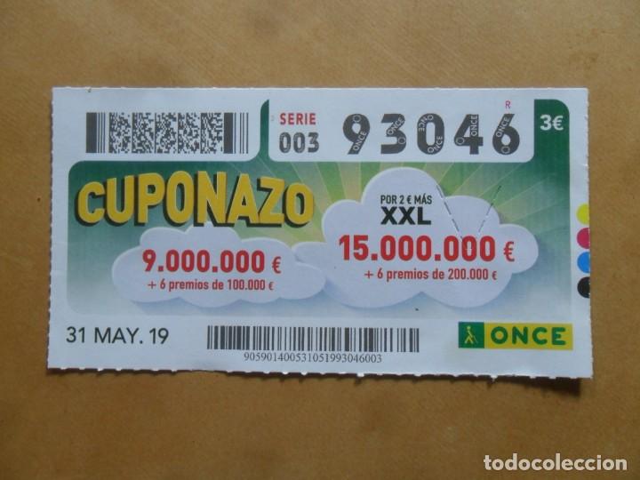 CUPON O.N.C.E. - N&ordm; 93046 - 31 MAYO 2019 - CUPONAZO -