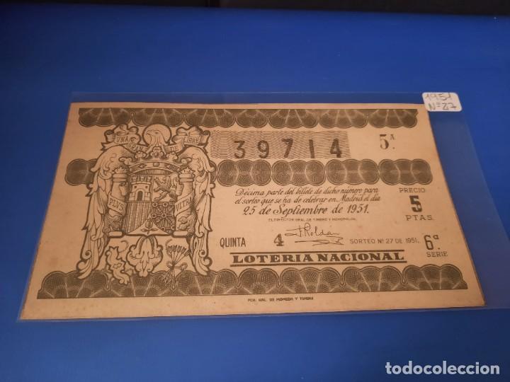 Loteria 1951 sorteo 27