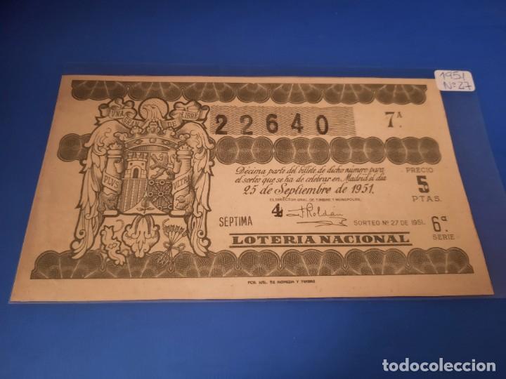 Loteria 1951 sorteo 27