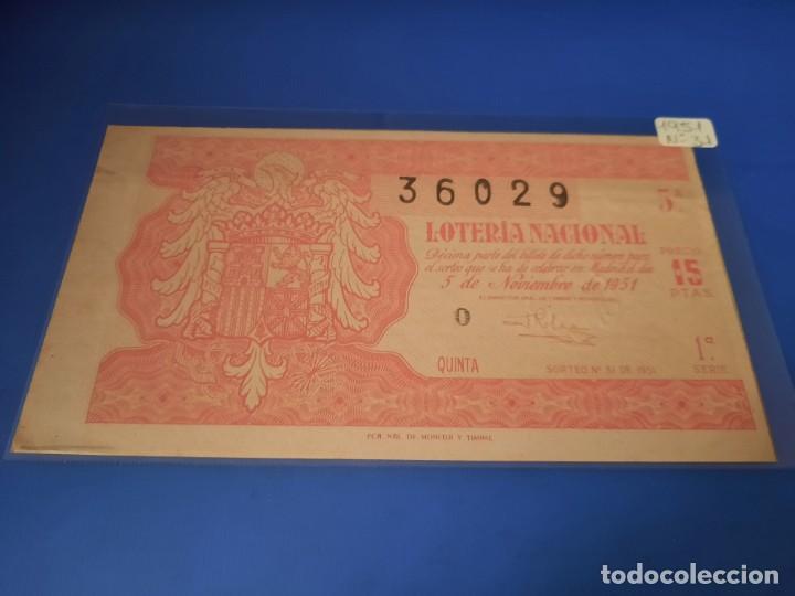 Loteria 1951 sorteo 31