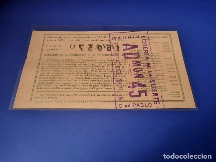 Cupones ONCE: Loteria 1951 sorteo 21 - Foto 3