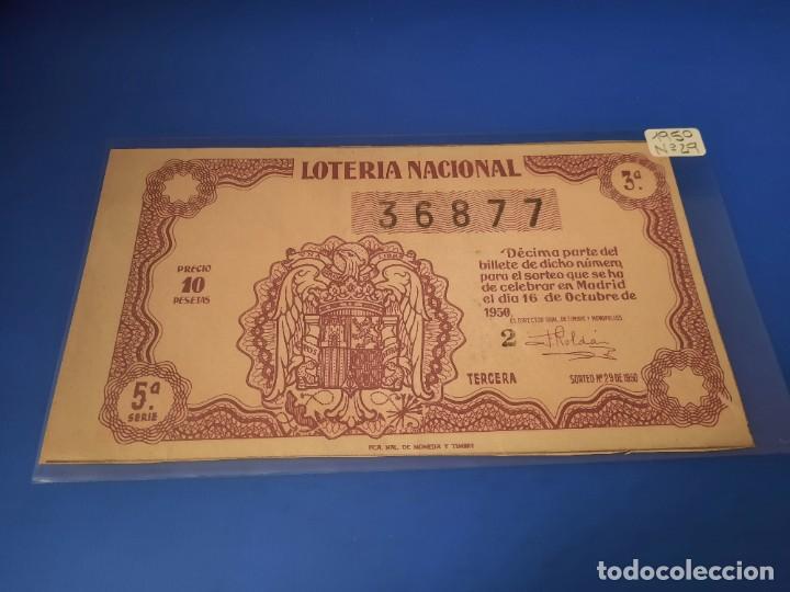 Cupones ONCE: Loteria 1950 sorteo 29 - Foto 1