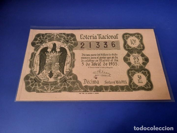 Cupones ONCE: Loteria 1955 sorteo 10 - Foto 1