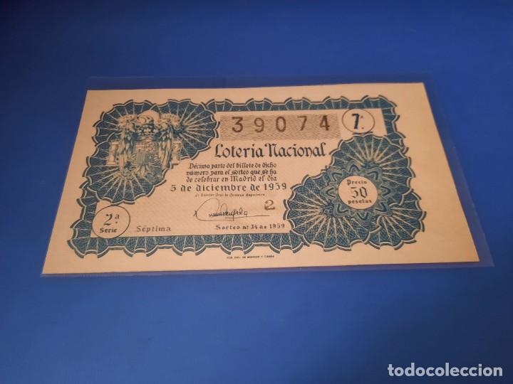 Cupones ONCE: Loteria 1959 sorteo 34 - Foto 1