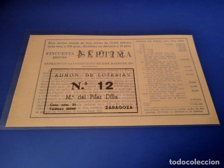 Cupones ONCE: Loteria 1959 sorteo 34 - Foto 2