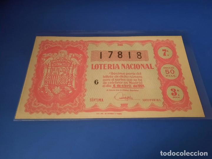 Cupones ONCE: Loteria 1959 sorteo 10 - Foto 4