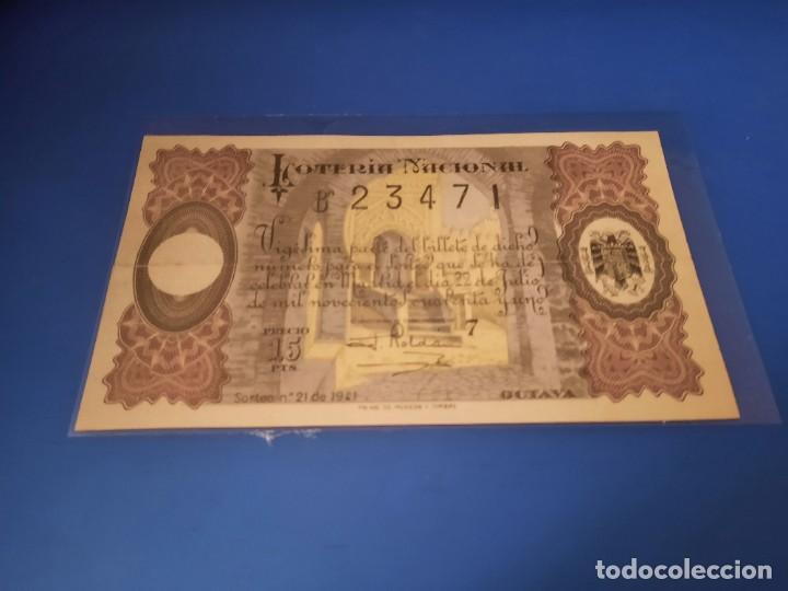 Cupones ONCE: Loteria 1941 sorteo 21 - Foto 1