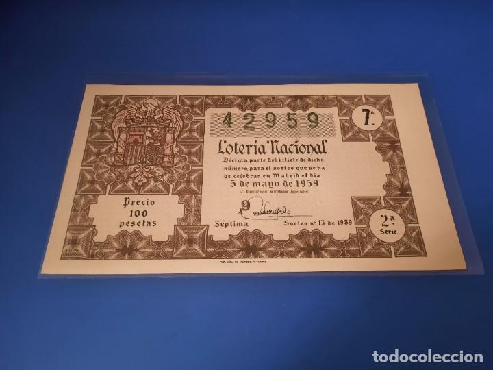 Cupones ONCE: Loteria 1959 sorteo 13 - Foto 4