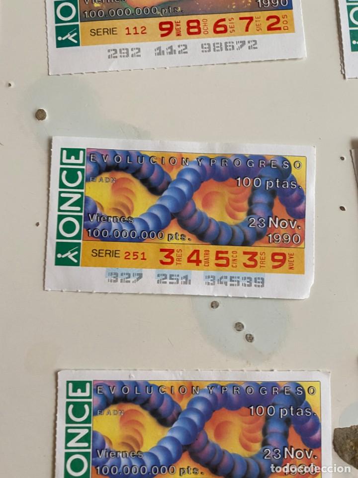 Coupon ONCE: C- 2002 CUPON LA ONCE EVOLUCION Y PROGRESO SERIE 252 N&ordm; 34539 23 NOV 1990