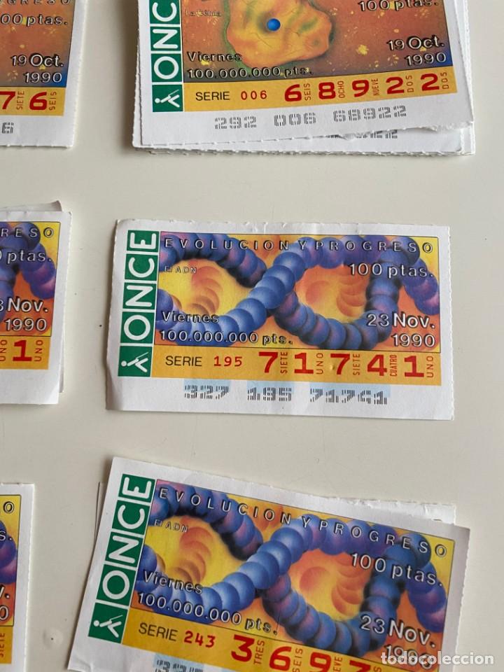 Coupon ONCE: C- 2002 CUPON LA ONCE EVOLUCION Y PROGRESO SERIE 195 N&ordm; 71741 23 NOV 1990