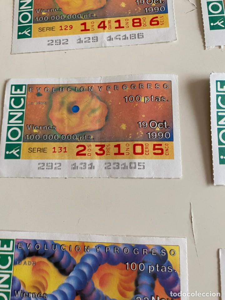 Coupon ONCE: C- 2002 CUPON LA ONCE EVOLUCION Y PROGRESO SERIE 131 N&ordm; 23105 19 OCT 1990