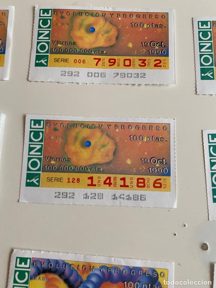 Bilhetes ONCE: C- 2002 CUPON LA ONCE EVOLUCION Y PROGRESO SERIE 128 N&ordm; 14186 19 OCT 1990